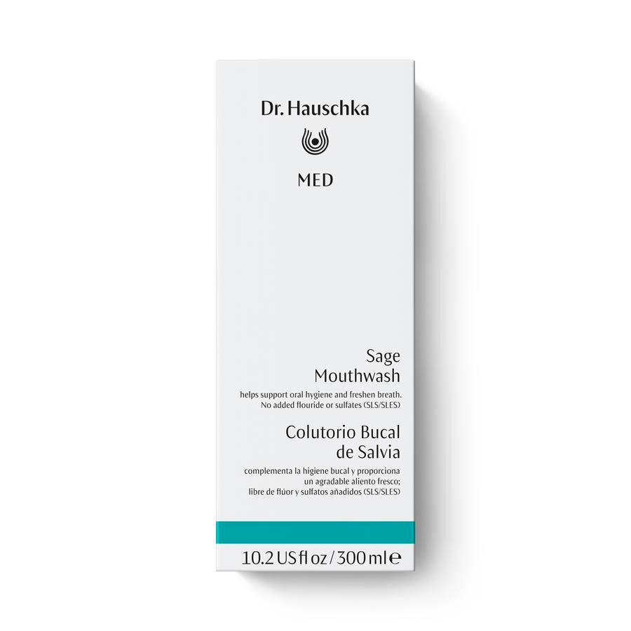 Dr. Hauschka Colutorio Bucal de Salvia – enjuague bucal antiinflamatorio, que optimiza eficazmente el lavado de dientes